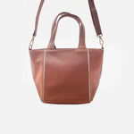 Cartera rise de cuero para mujer - Miel