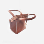 Cartera rise de cuero para mujer - Miel