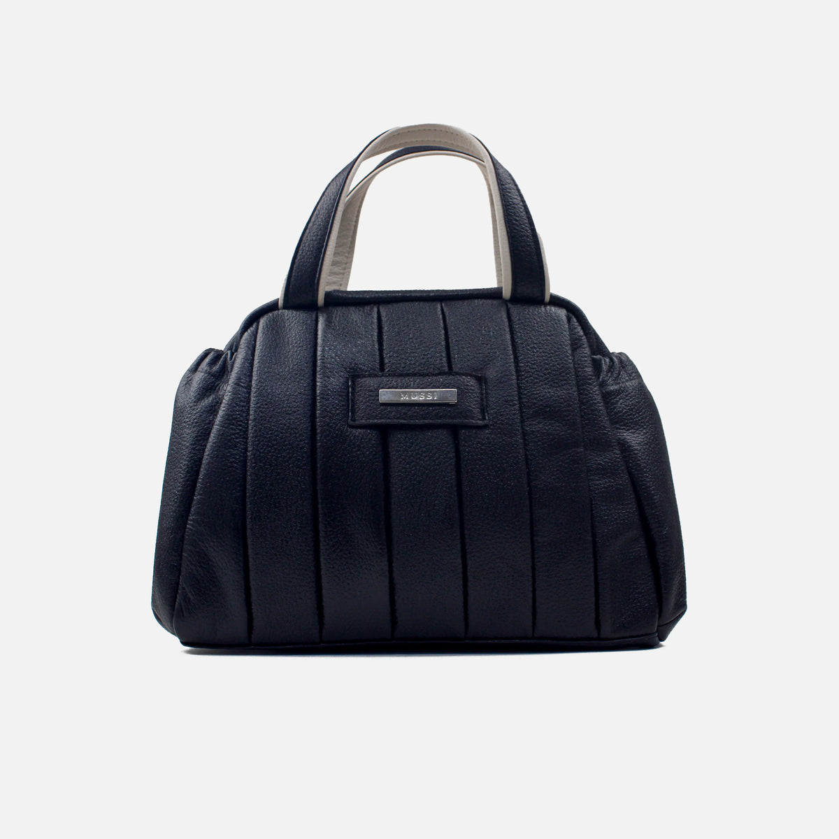 Cartera rosana de cuero para mujer - Negro