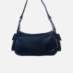 Cartera cereza de cuero para mujer - Negro