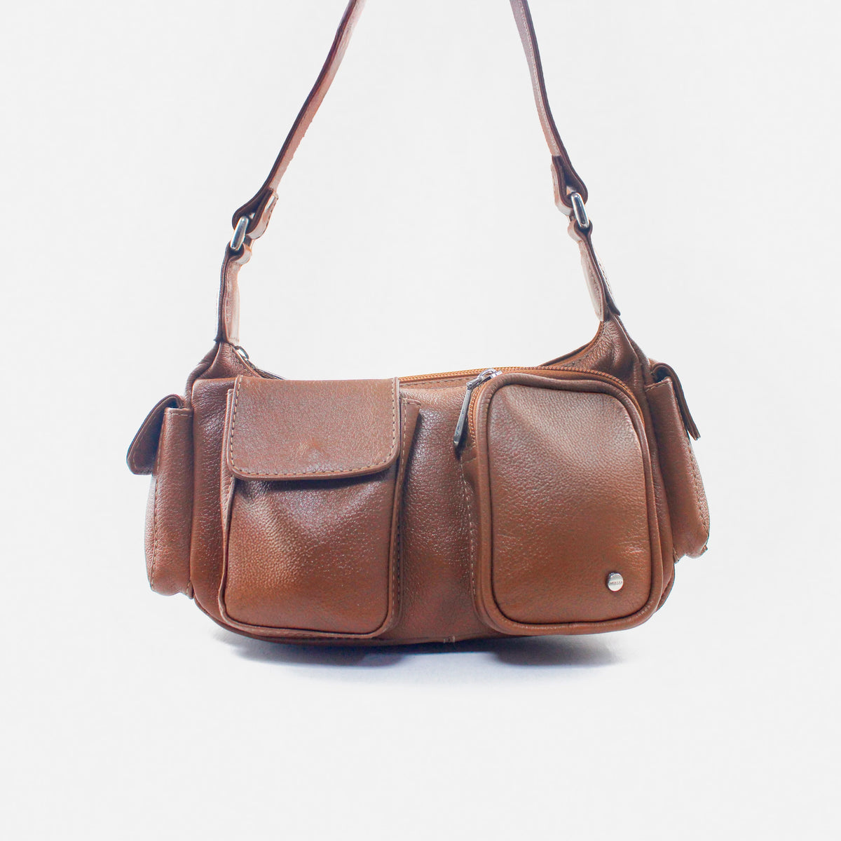 Cartera cereza de cuero para mujer - Miel