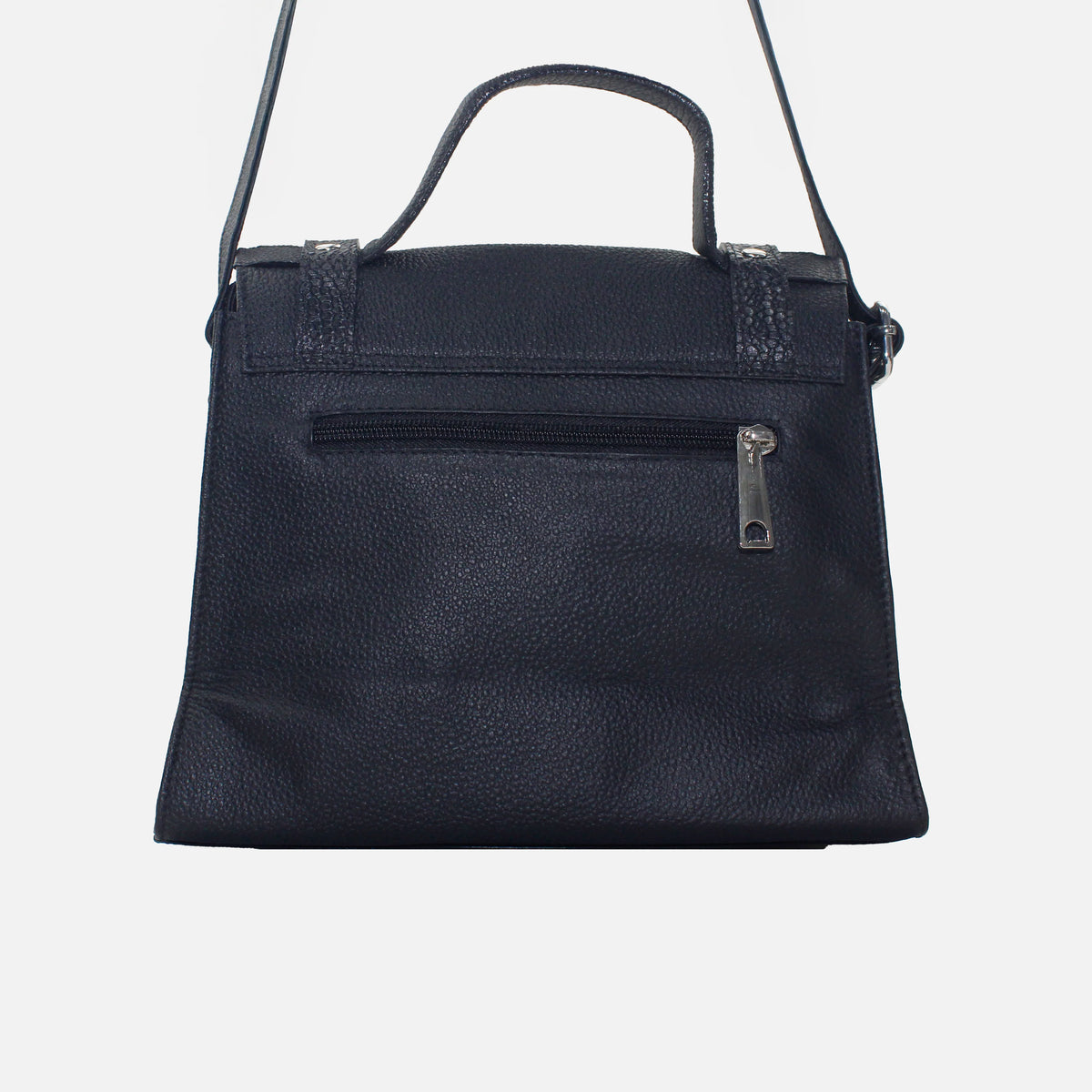 Bolso de mano roshua de cuero para mujer - Negro