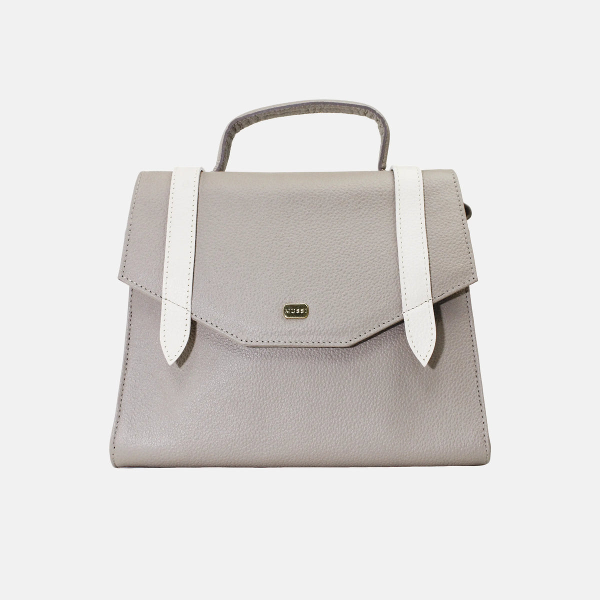 Bolso de mano roshua de cuero para mujer - Taupe