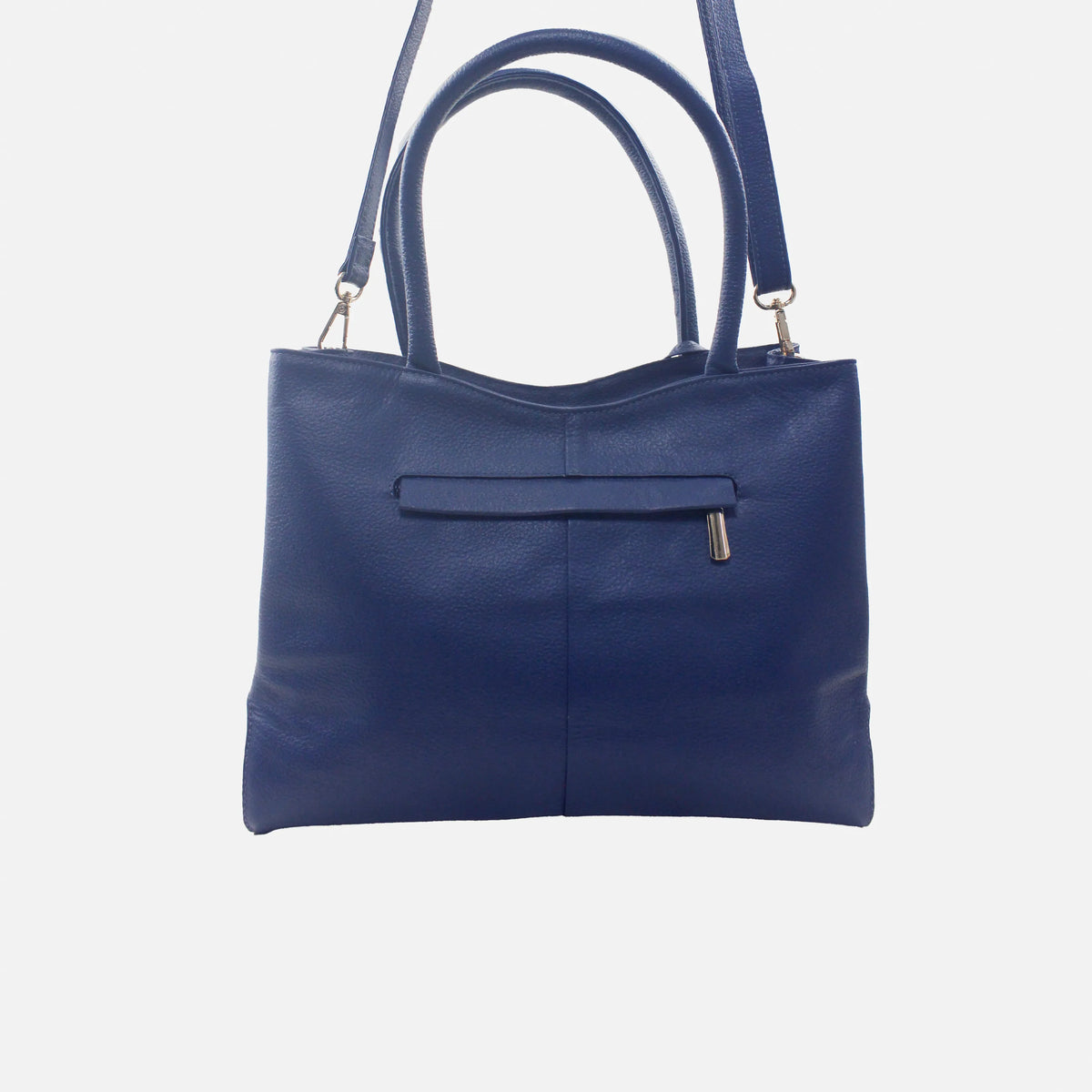 Cartera coco de cuero para mujer - Azul