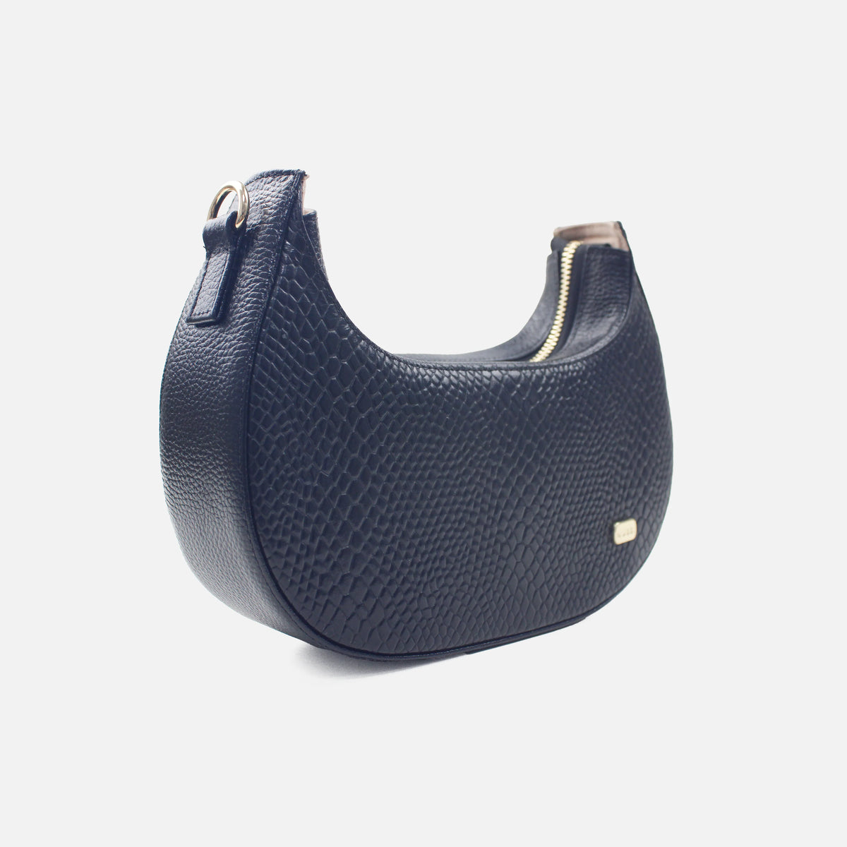 Bolso manos libres reika de cuero para mujer - Negro