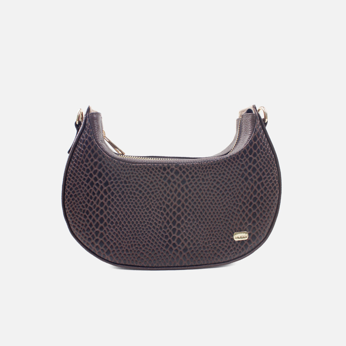 Bolso manos libres reika de cuero para mujer - Café