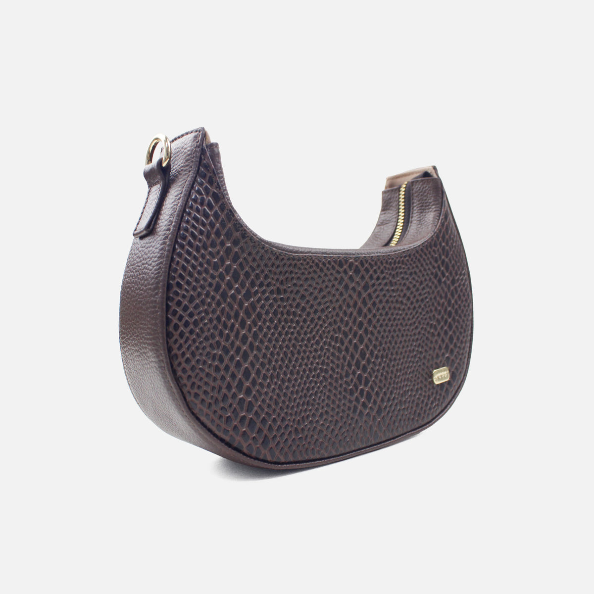 Bolso manos libres reika de cuero para mujer - Café