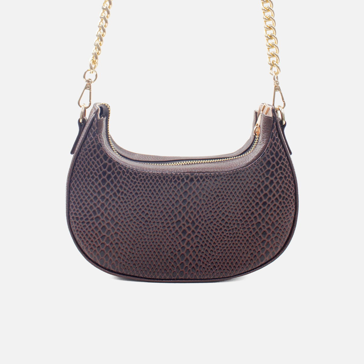 Bolso manos libres reika de cuero para mujer - Café