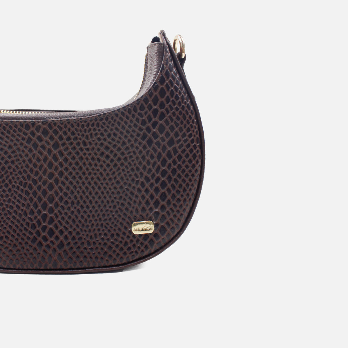 Bolso manos libres reika de cuero para mujer - Café