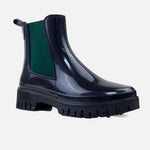 Botin lluvia aline de sintético para mujer - Negro