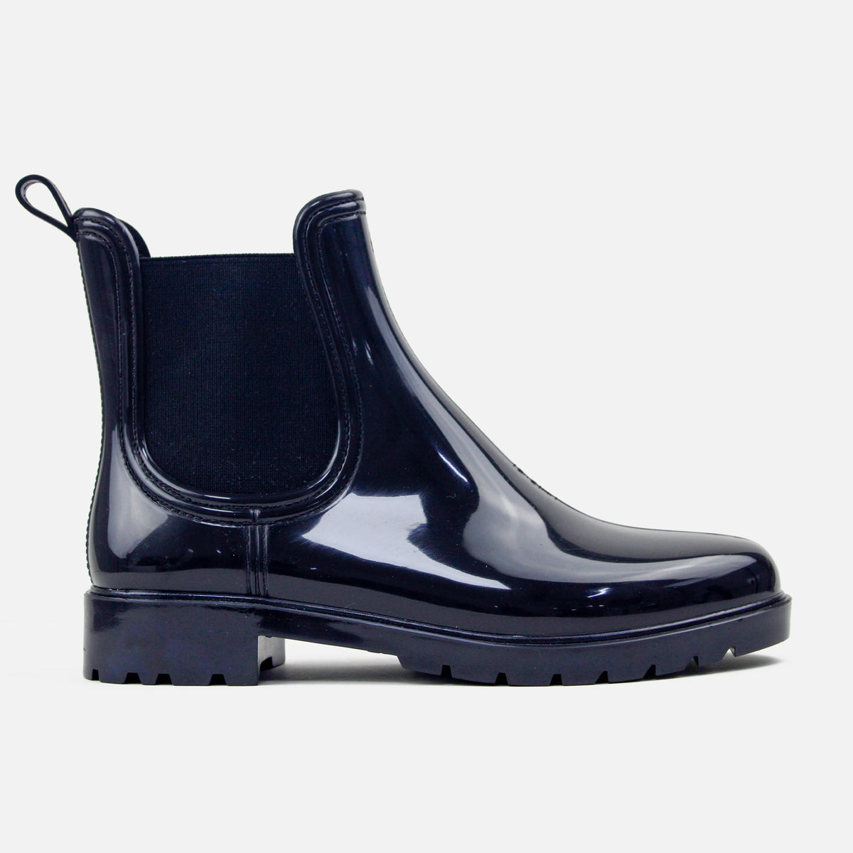 Botin lluvia aria de sintético para mujer - Negro