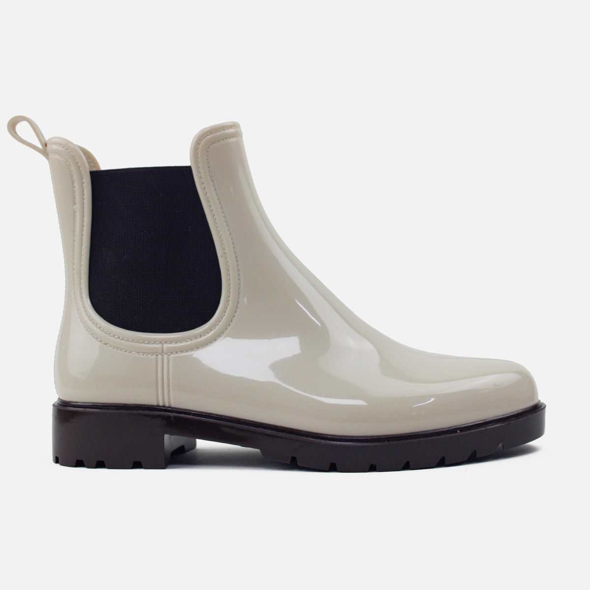 Botin lluvia aria de sintético para mujer - Beige