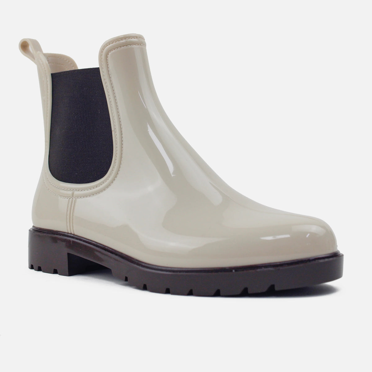 Botin lluvia aria de sintético para mujer - Beige