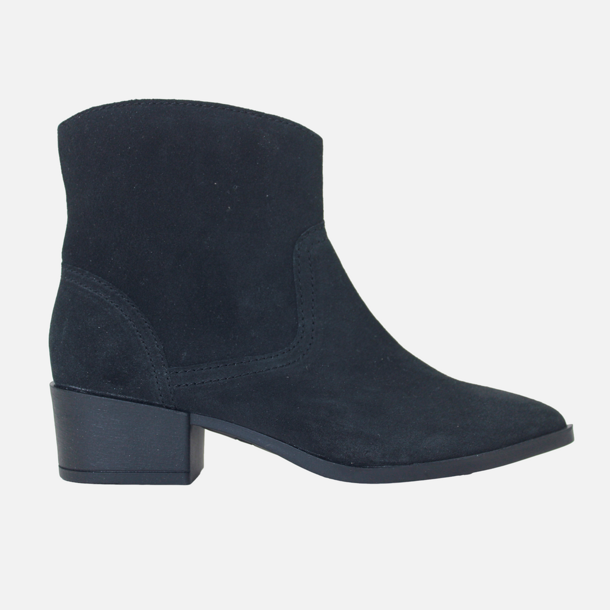 Botin tacon marcella de cuero para mujer - Negro