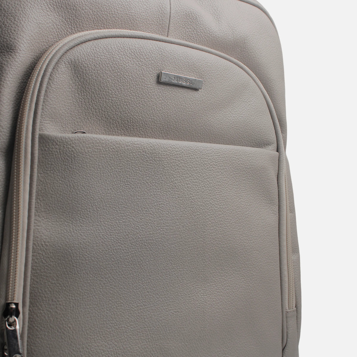 Morral abril de cuero para mujer - Gris