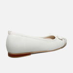 Baleta plana nayla de sintético para mujer - Blanco