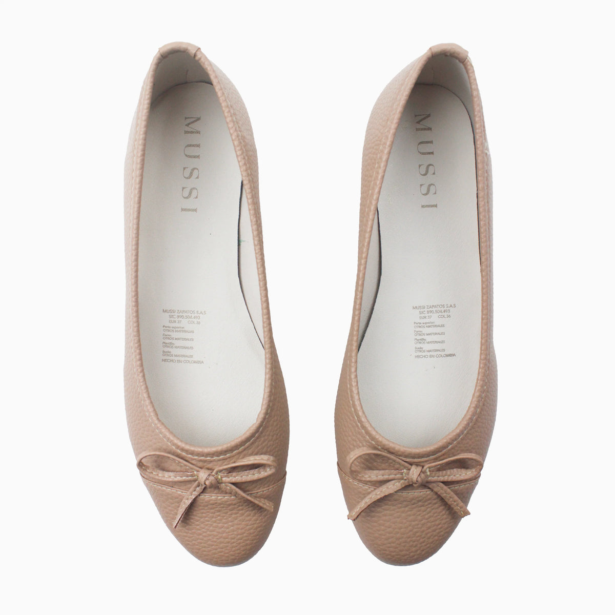 Baleta plana nayla de sintético para mujer - Nude