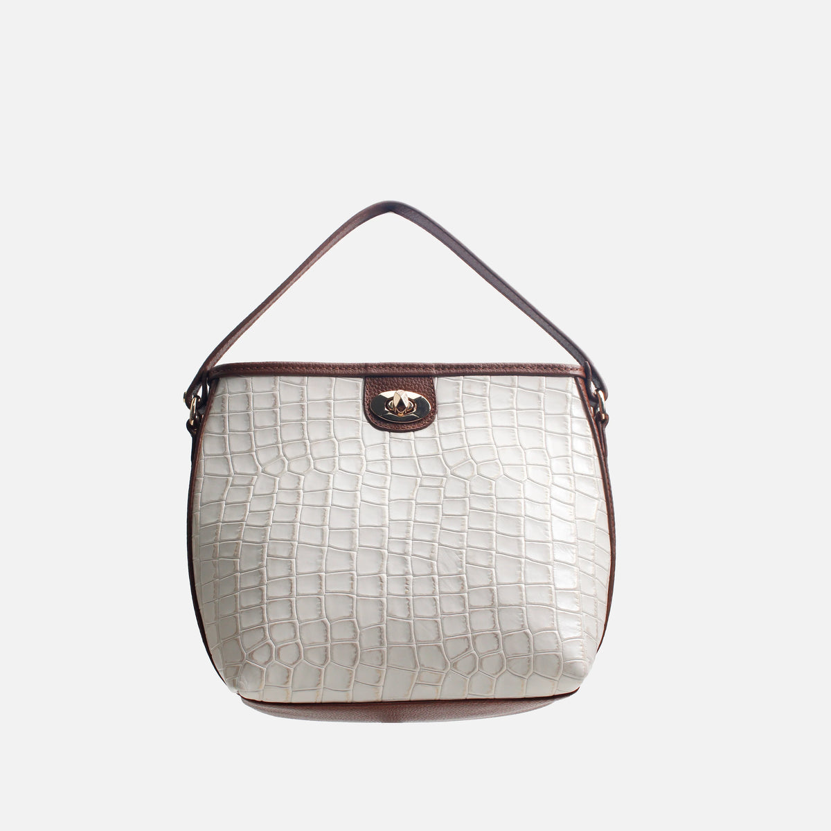 Bolso de mano duna de cuero para mujer - Hueso