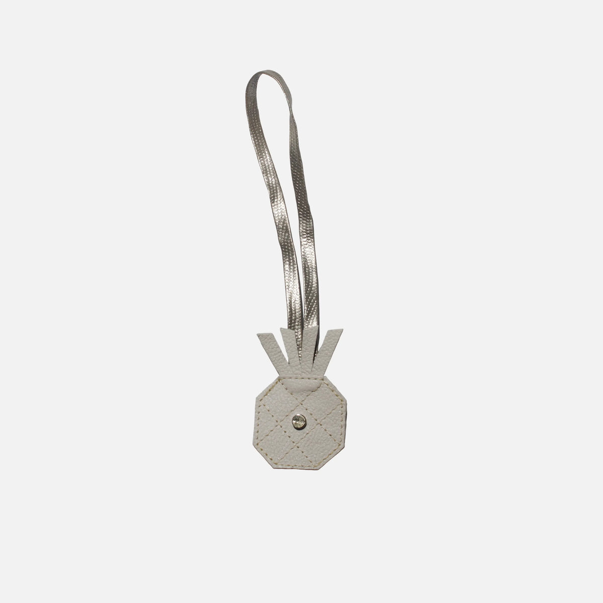 Llavero kamil de cuero para mujer - Hueso