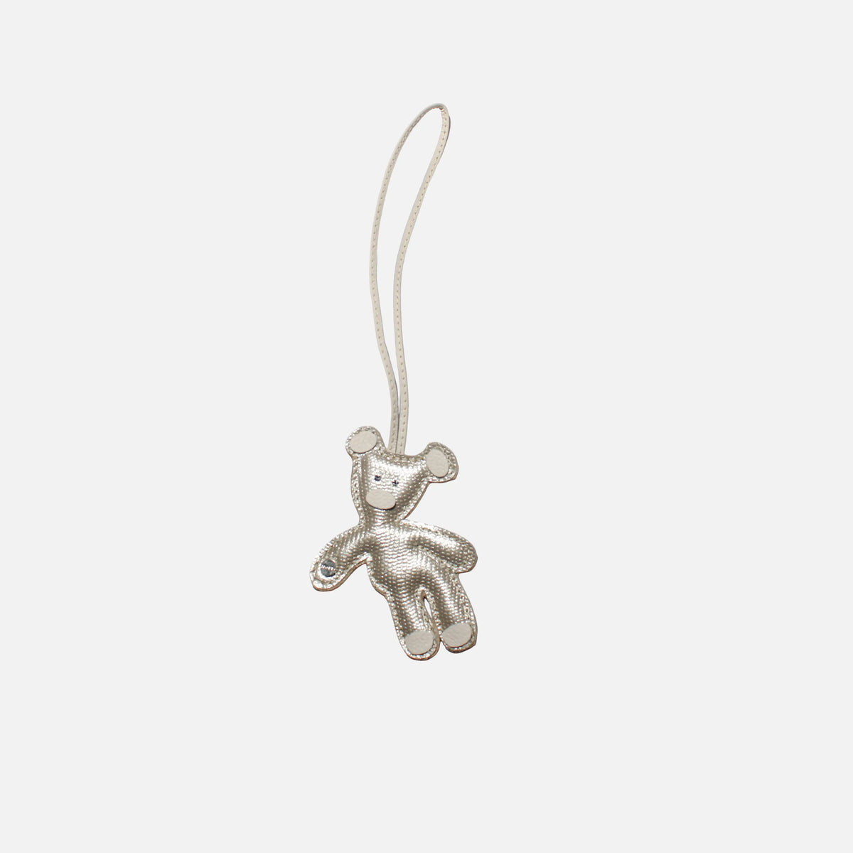 Llavero bruna de cuero para mujer - Oro