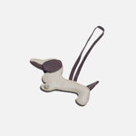 Llavero arlet de cuero para mujer - Beige