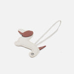 Llavero arlet de cuero para mujer - Miel