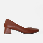 Tacones samara de cuero para mujer - Miel