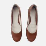 Tacones samara de cuero para mujer - Miel