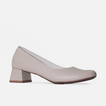 Tacones samara de cuero para mujer - Nude