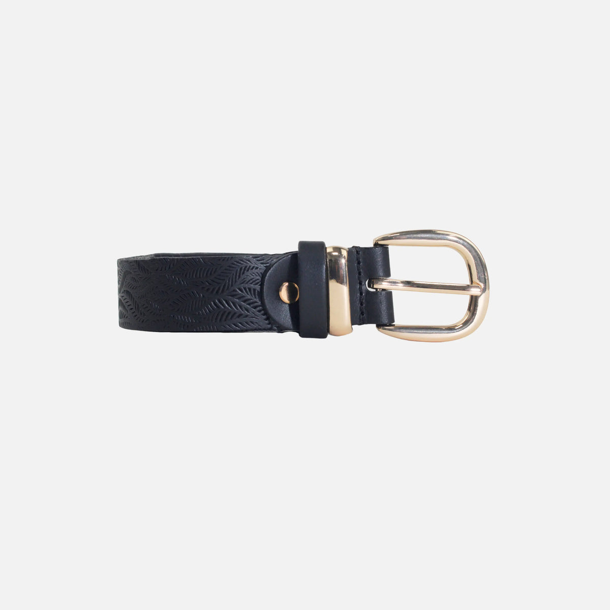 Correa rita de cuero para mujer - Negro