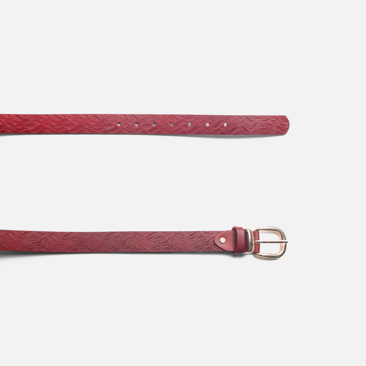 Correa maris de cuero para mujer - Rojo