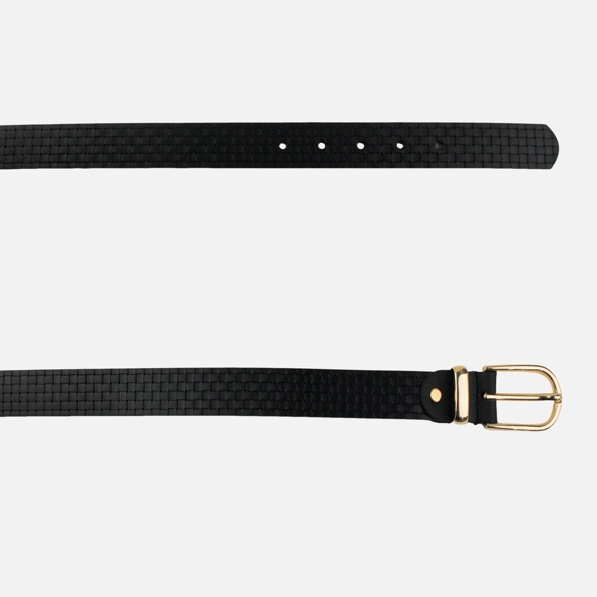 Correa bonnie de cuero para mujer - Negro