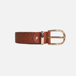Correa bonnie de cuero para mujer - Miel
