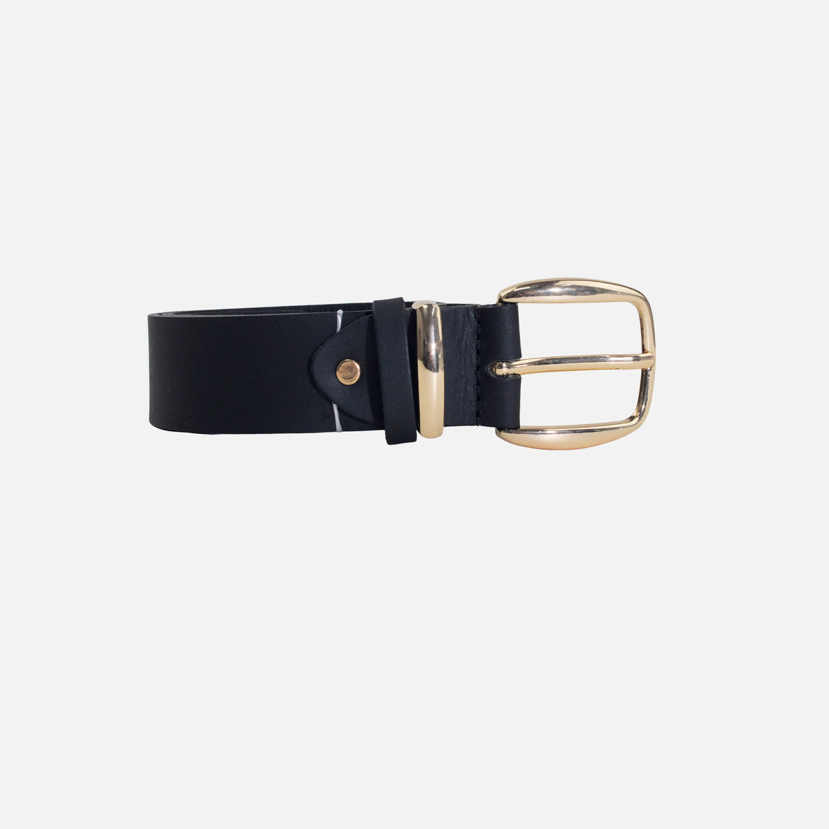 Correa marisol de cuero para mujer - Negro