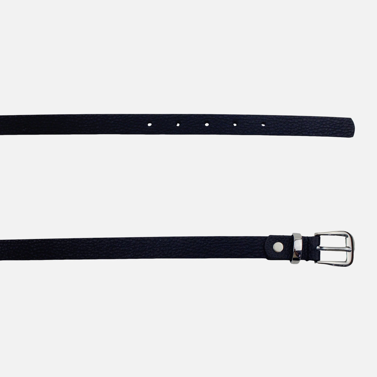 Correa ariana de cuero para mujer - Negro