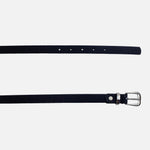 Correa ariana de cuero para mujer - Negro