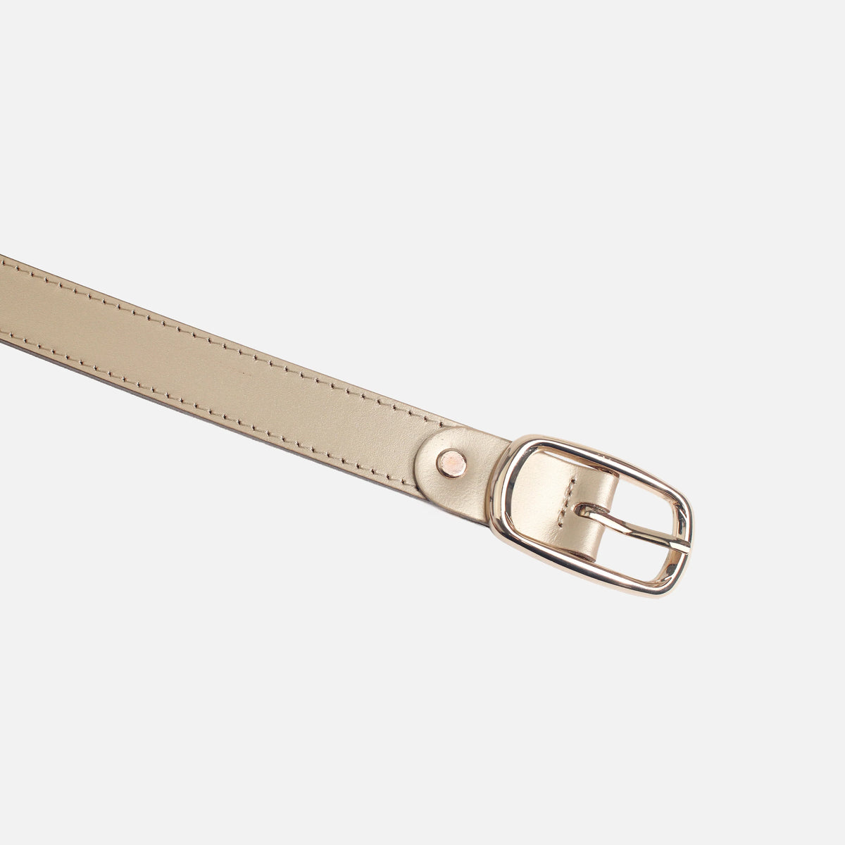 Correa melissa de cuero para mujer - Oro
