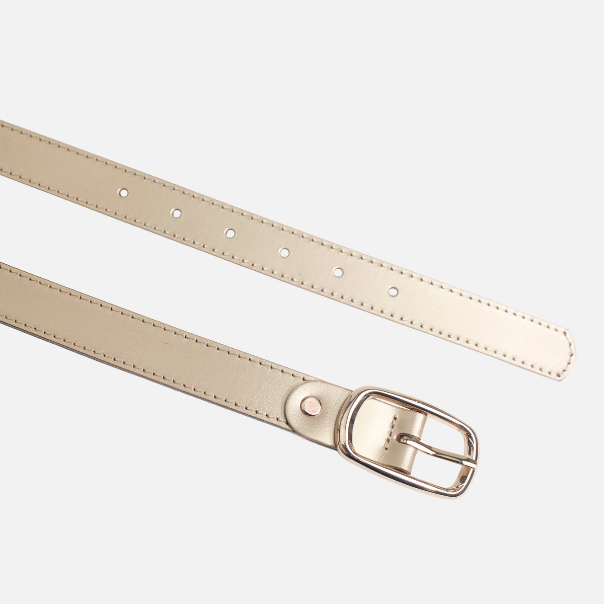 Correa melissa de cuero para mujer - Oro
