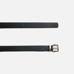 Correa rosel de cuero para mujer - Negro