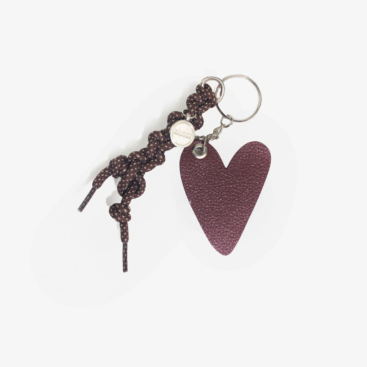 Llavero michelle de cuero para mujer - Vino