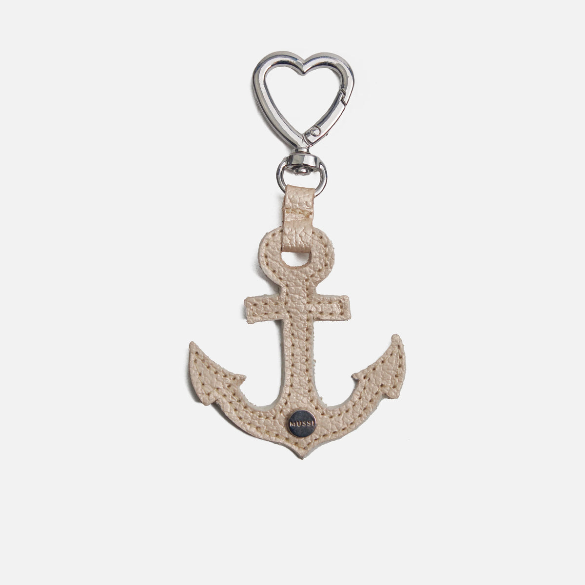 Llavero euria de cuero para mujer - Oro