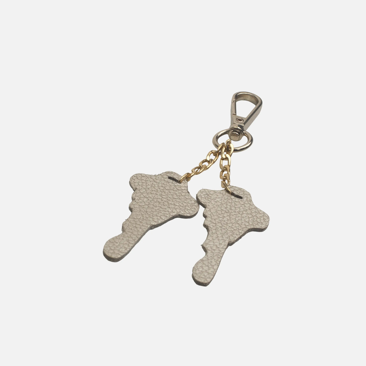 Llavero amara de cuero para mujer - Oro