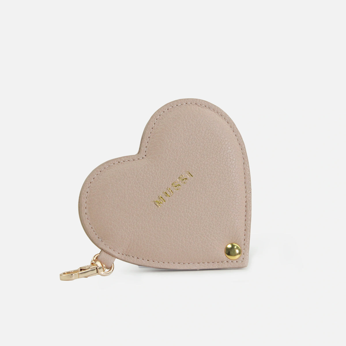 Llavero cora de cuero para mujer - Nude