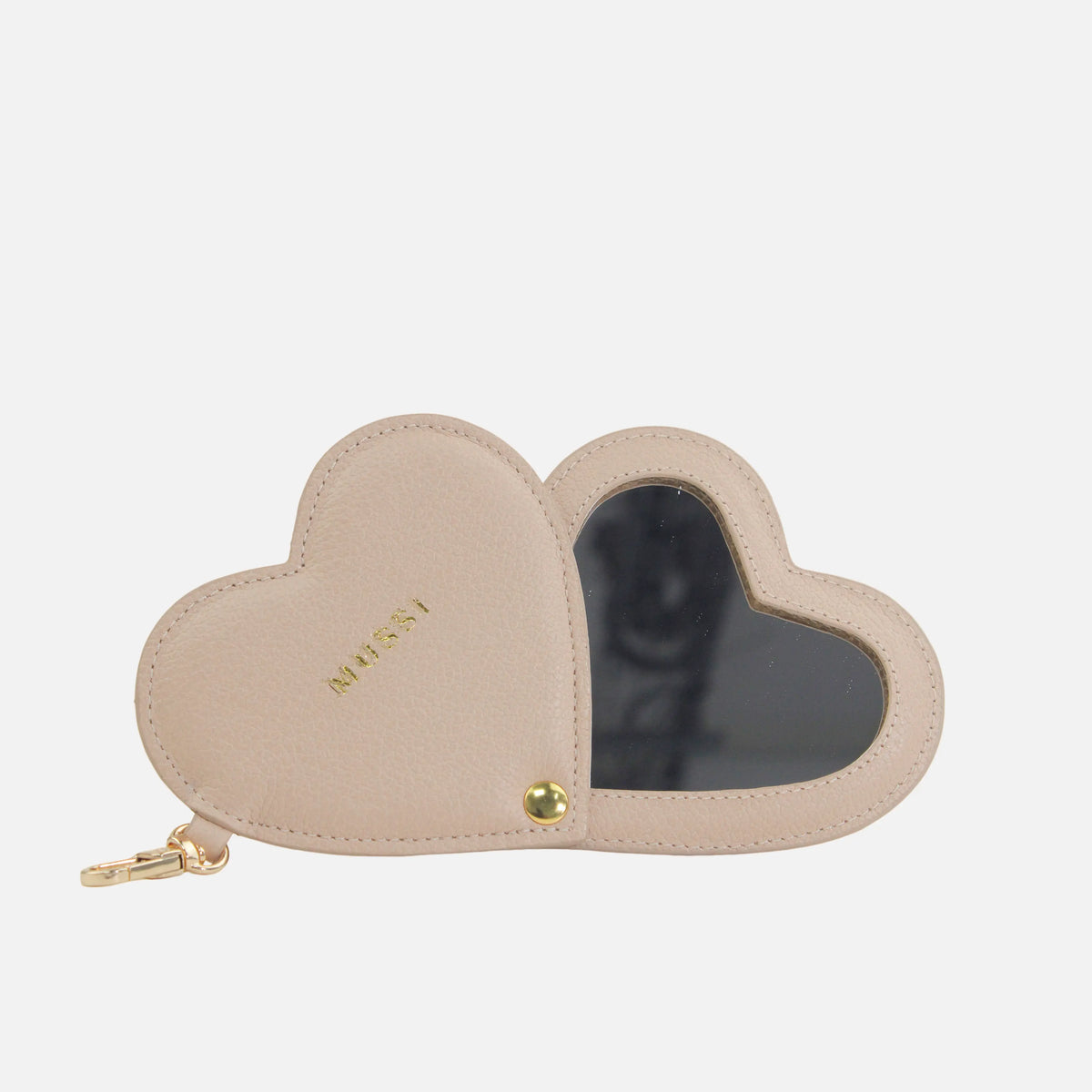 Llavero cora de cuero para mujer - Nude