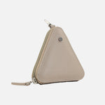 Monedero kumi de cuero para mujer - Taupe