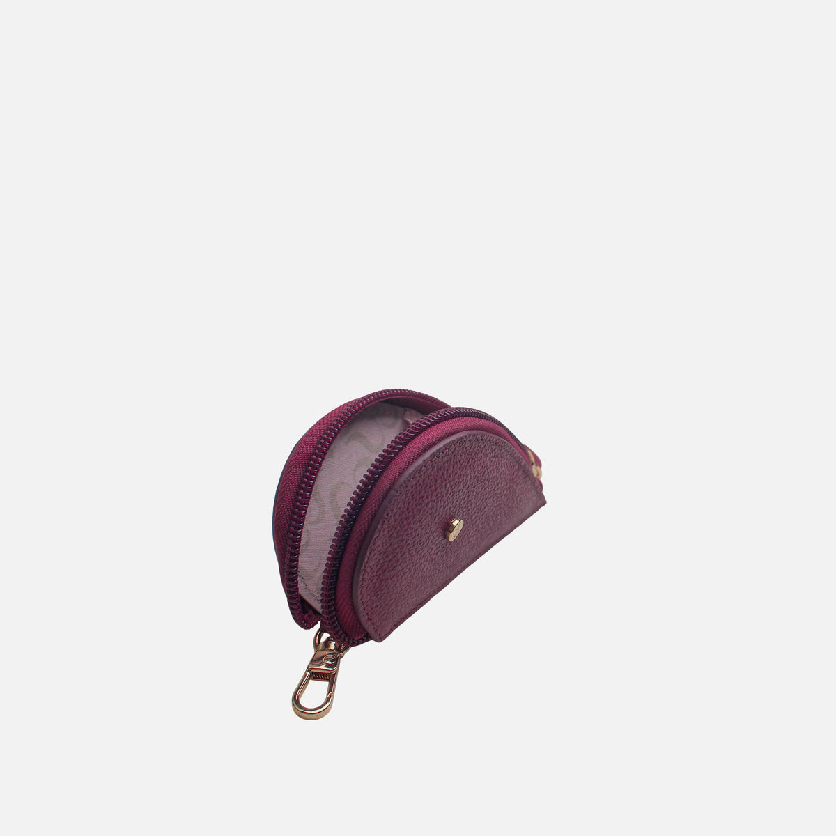Monedero rose de cuero para mujer - Morado