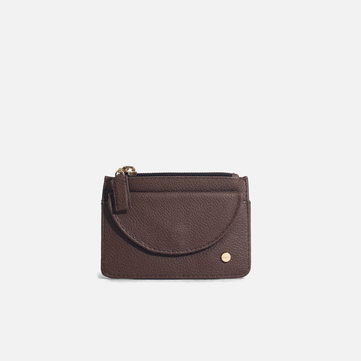 Monedero lily de cuero para mujer - Café