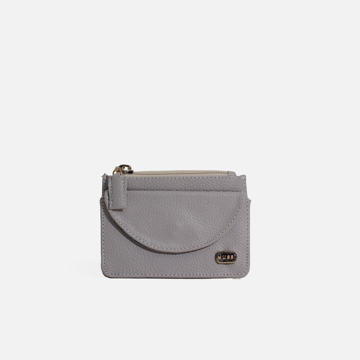 Monedero lily de cuero para mujer - Gris
