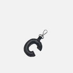 Llavero sutil de cuero para mujer - Negro