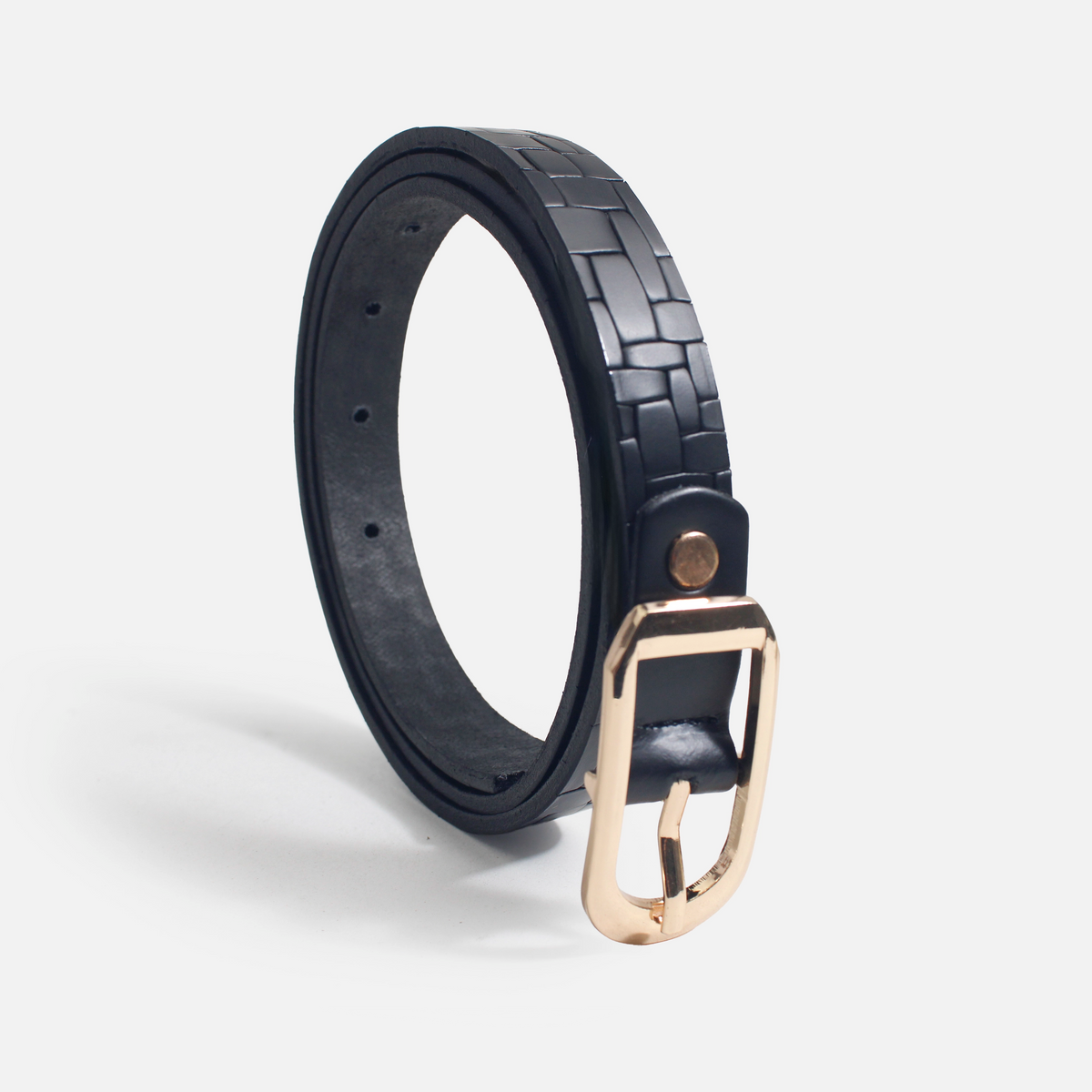 Correa ridel de sintético para mujer - Negro